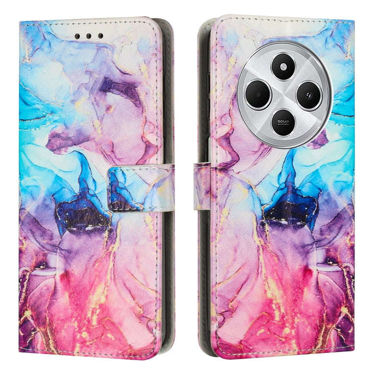 Painted Marble Pattern Leather Phone Case, For Xiaomi Poco F7 Pro / Poco F7 Ultra, For Xiaomi 15 ...