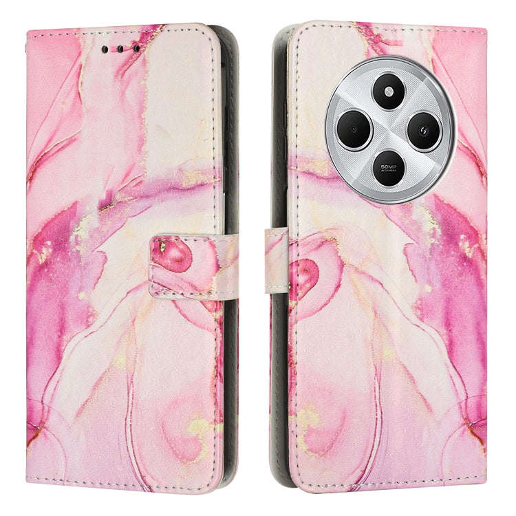 Painted Marble Pattern Leather Phone Case, For Xiaomi Poco F7 Pro / Poco F7 Ultra, For Xiaomi 15 ...