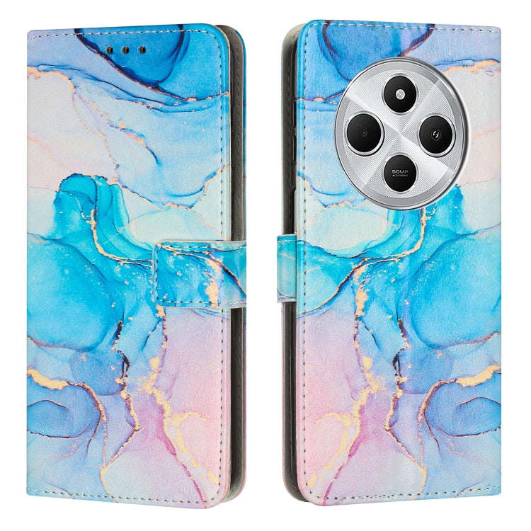 Painted Marble Pattern Leather Phone Case, For Xiaomi Poco F7 Pro / Poco F7 Ultra, For Xiaomi 15 ...