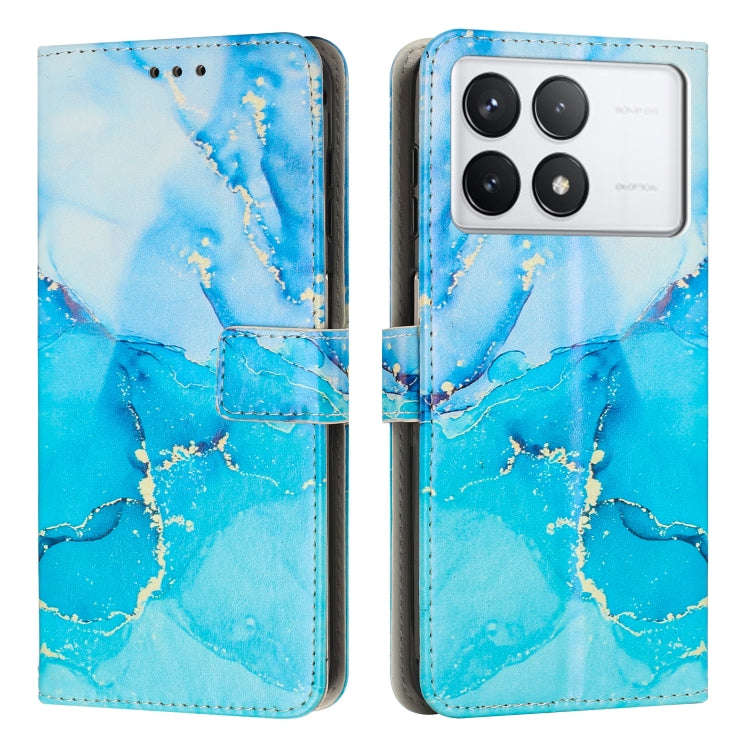 Painted Marble Pattern Leather Phone Case, For Xiaomi Poco F7 Pro / Poco F7 Ultra, For Xiaomi 15 ...