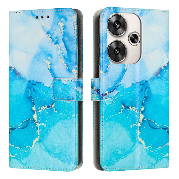 Painted Marble Pattern Leather Phone Case, For Xiaomi Poco F7 Pro / Poco F7 Ultra, For Xiaomi 15 ...