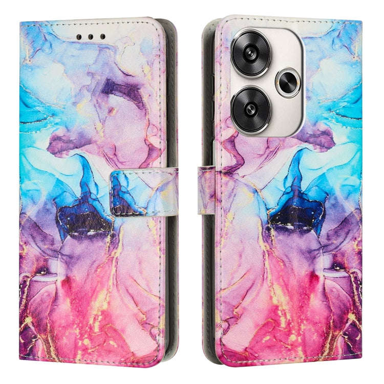 Painted Marble Pattern Leather Phone Case, For Xiaomi Poco F7 Pro / Poco F7 Ultra, For Xiaomi 15 ...