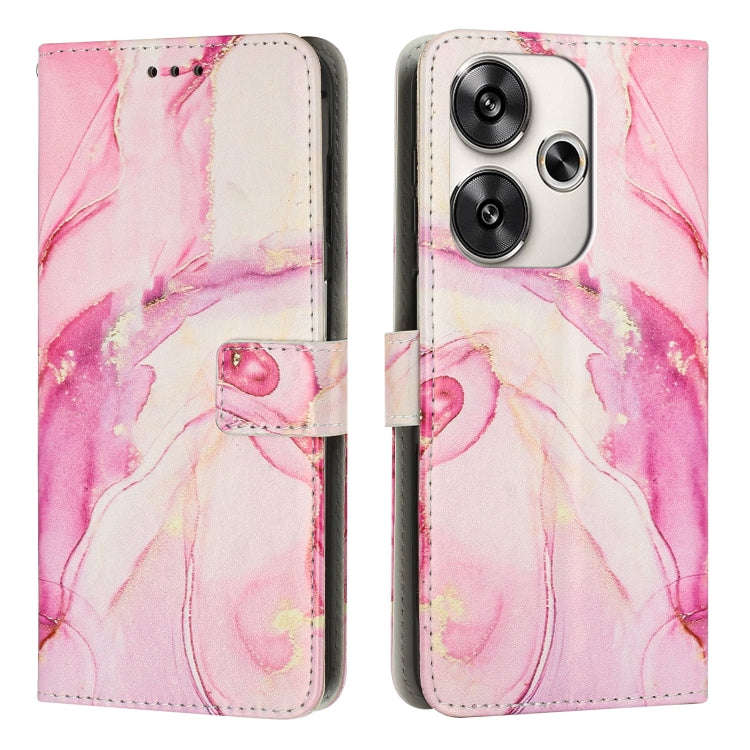 Painted Marble Pattern Leather Phone Case, For Xiaomi Poco F7 Pro / Poco F7 Ultra, For Xiaomi 15 ...