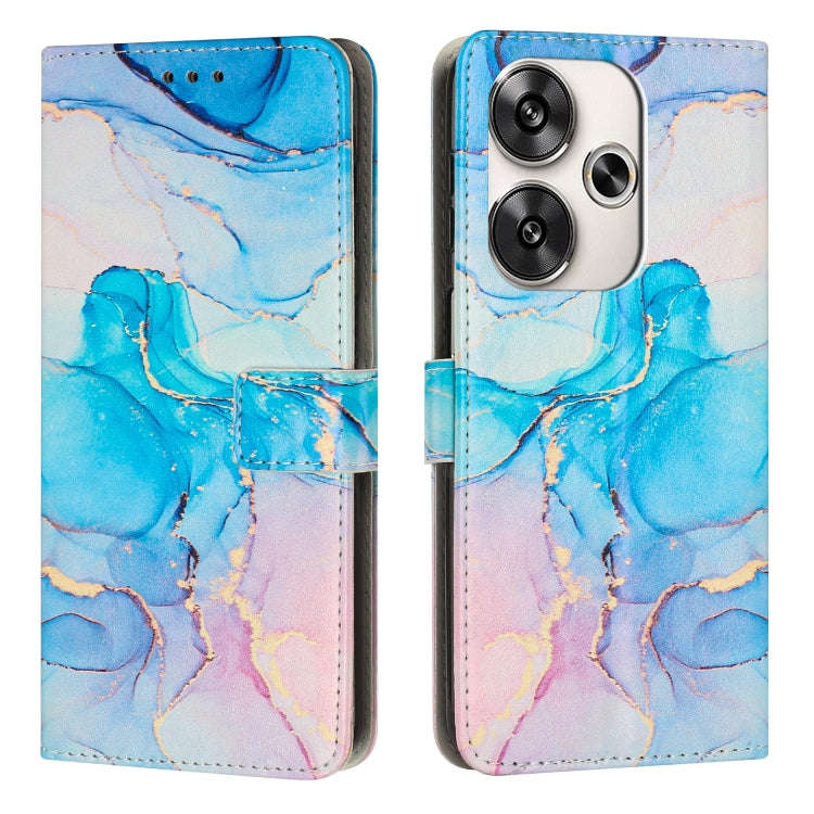 Painted Marble Pattern Leather Phone Case, For Xiaomi Poco F7 Pro / Poco F7 Ultra, For Xiaomi 15 ...