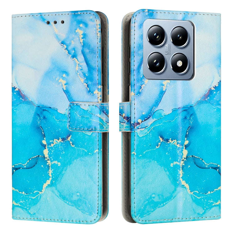 Painted Marble Pattern Leather Phone Case, For Xiaomi Poco F7 Pro / Poco F7 Ultra, For Xiaomi 15 ...