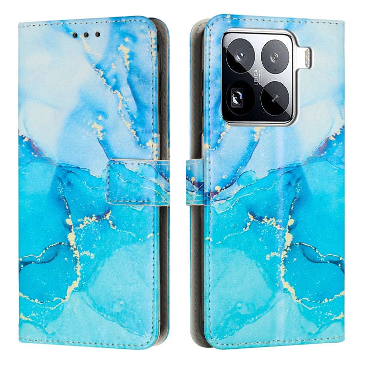 Painted Marble Pattern Leather Phone Case, For Xiaomi Poco F7 Pro / Poco F7 Ultra, For Xiaomi 15 ...