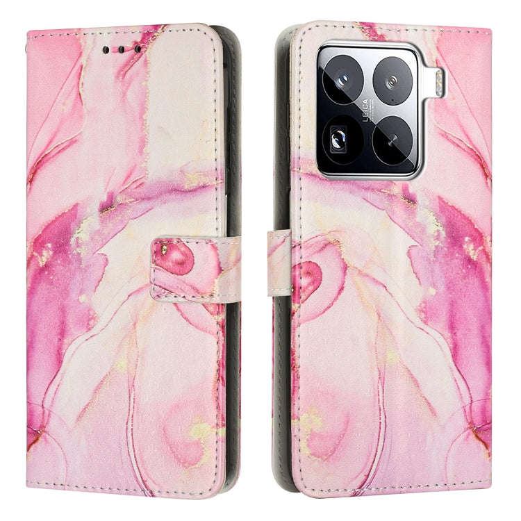 Painted Marble Pattern Leather Phone Case, For Xiaomi Poco F7 Pro / Poco F7 Ultra, For Xiaomi 15 ...