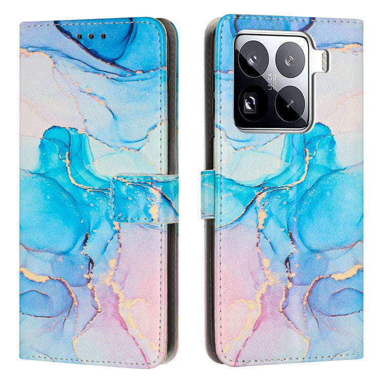 Painted Marble Pattern Leather Phone Case, For Xiaomi Poco F7 Pro / Poco F7 Ultra, For Xiaomi 15 ...