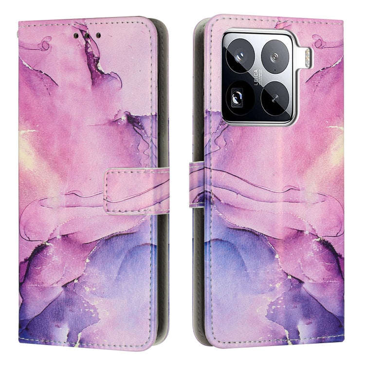 Painted Marble Pattern Leather Phone Case, For Xiaomi Poco F7 Pro / Poco F7 Ultra, For Xiaomi 15 ...