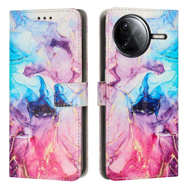 Painted Marble Pattern Leather Phone Case, For Xiaomi Poco F7 Pro / Poco F7 Ultra, For Xiaomi 15 ...