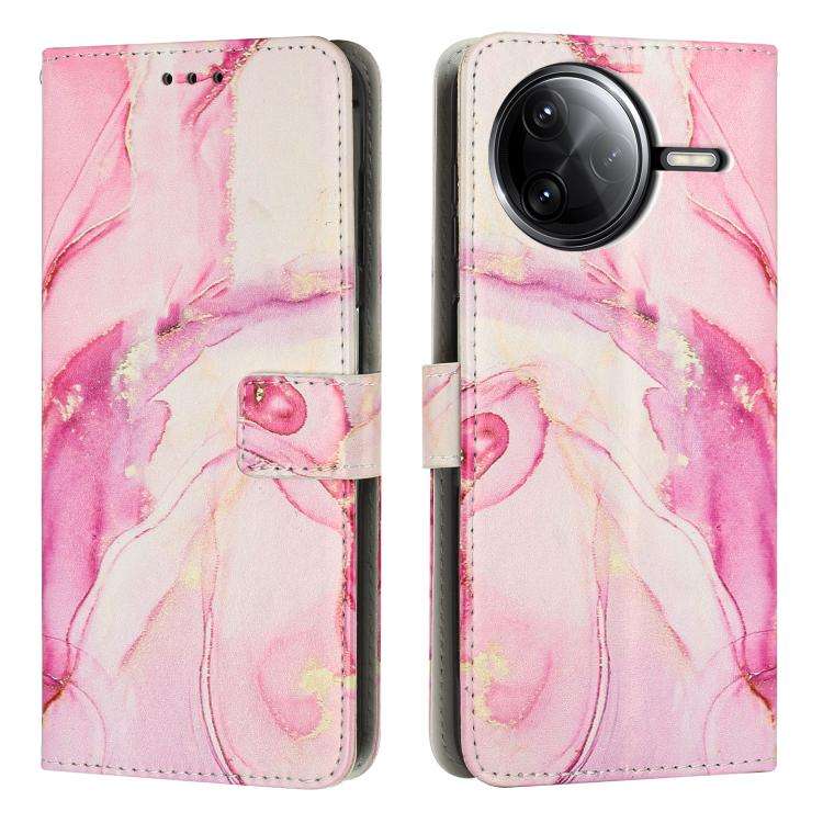 Painted Marble Pattern Leather Phone Case, For Xiaomi Poco F7 Pro / Poco F7 Ultra, For Xiaomi 15 ...