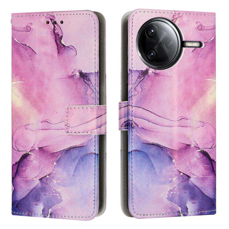 Painted Marble Pattern Leather Phone Case, For Xiaomi Poco F7 Pro / Poco F7 Ultra, For Xiaomi 15 ...