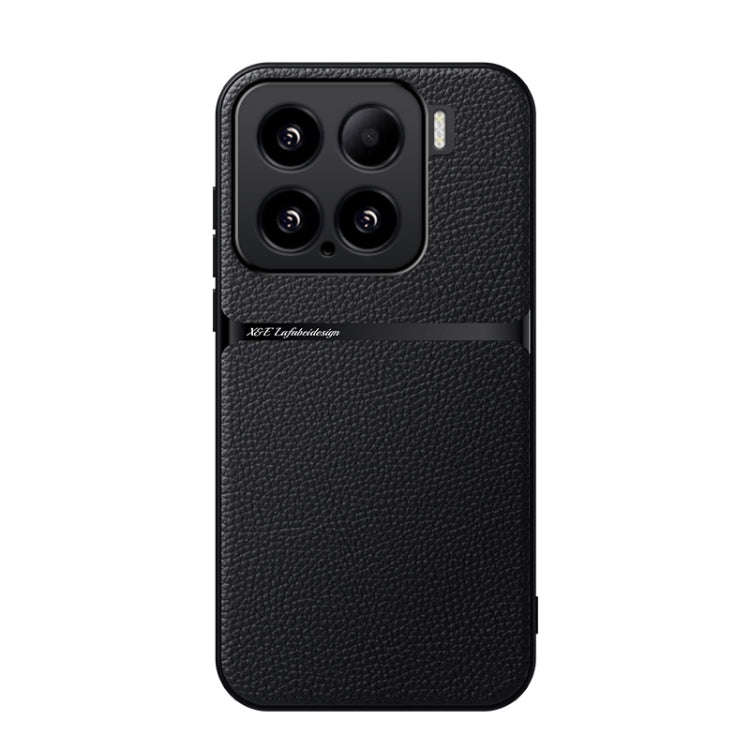 Litchi Leather Magnetic Full Coverage Shockproof Phone Case, For Xiaomi 15, For Xiaomi 14T Pro, F...