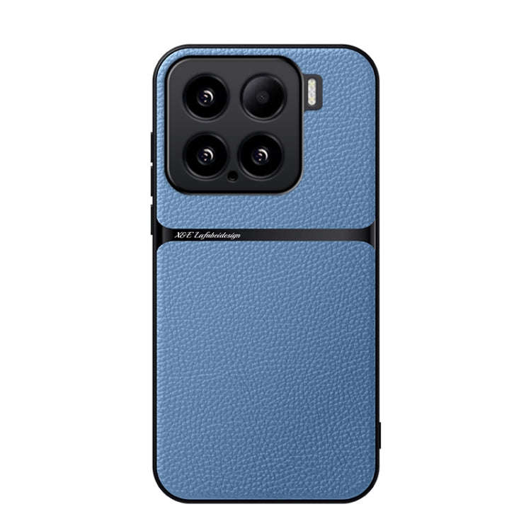 Litchi Leather Magnetic Full Coverage Shockproof Phone Case, For Xiaomi 15, For Xiaomi 14T Pro, F...