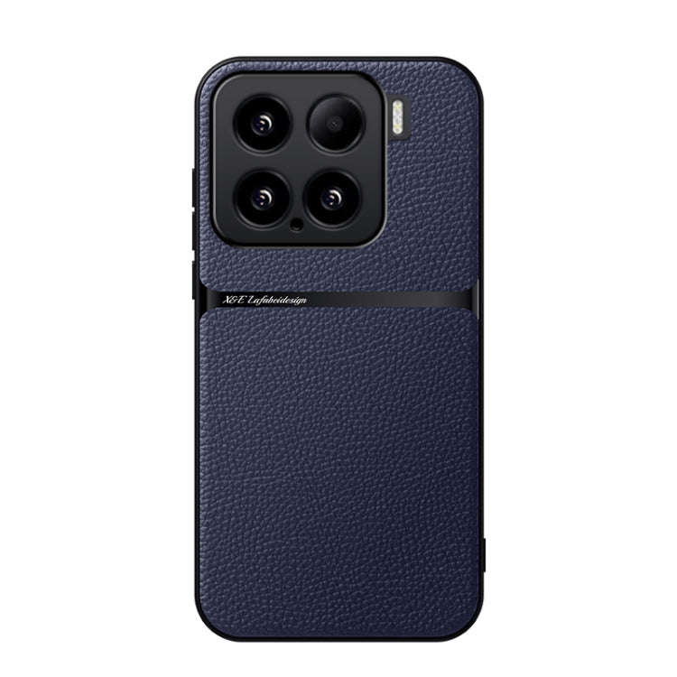Litchi Leather Magnetic Full Coverage Shockproof Phone Case, For Xiaomi 15, For Xiaomi 14T Pro, F...