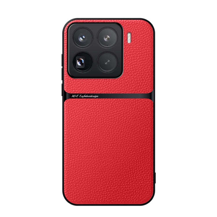 Litchi Leather Magnetic Full Coverage Shockproof Phone Case, For Xiaomi 17 Pro Max, For Xiaomi 17...