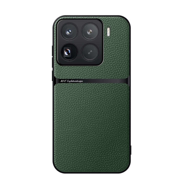 Litchi Leather Magnetic Full Coverage Shockproof Phone Case, For Xiaomi 17 Pro Max, For Xiaomi 17...