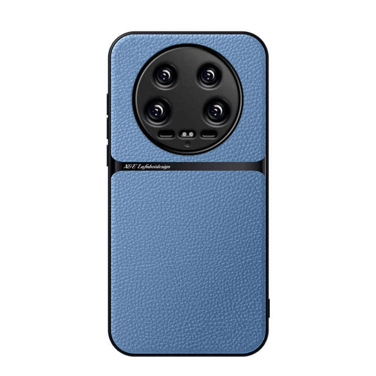Litchi Leather Magnetic Full Coverage Shockproof Phone Case, For Xiaomi 15, For Xiaomi 14T Pro, F...