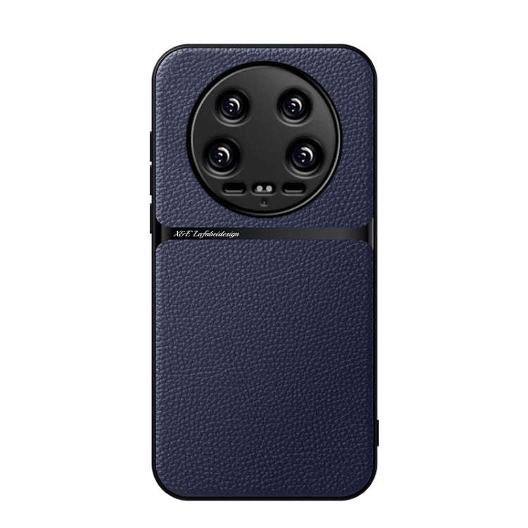 Litchi Leather Magnetic Full Coverage Shockproof Phone Case, For Xiaomi 15, For Xiaomi 14T Pro, F...