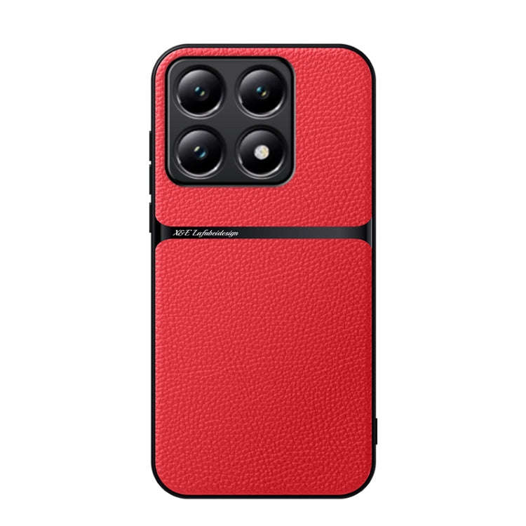 Litchi Leather Magnetic Full Coverage Shockproof Phone Case, For Xiaomi 15, For Xiaomi 14T Pro, F...