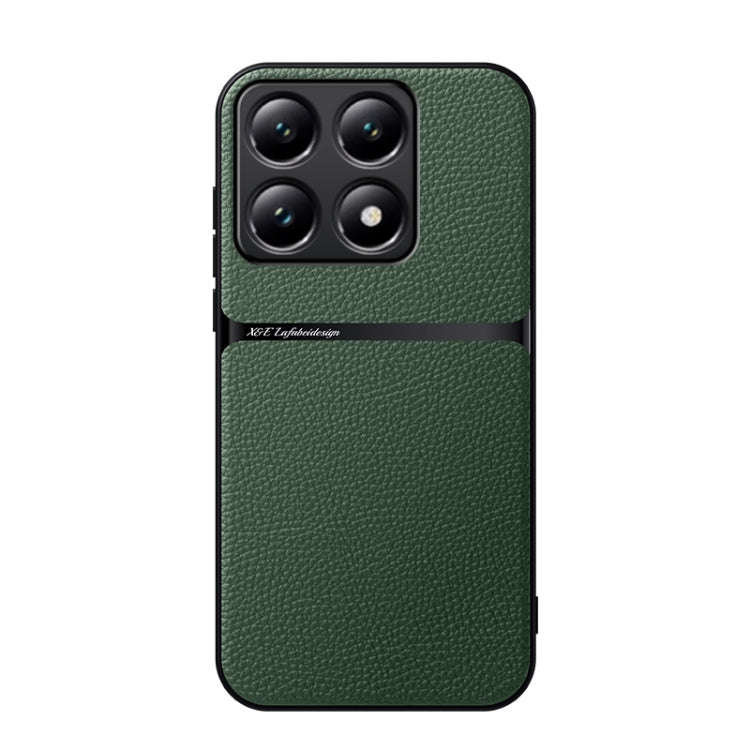 Litchi Leather Magnetic Full Coverage Shockproof Phone Case, For Xiaomi 15, For Xiaomi 14T Pro, F...