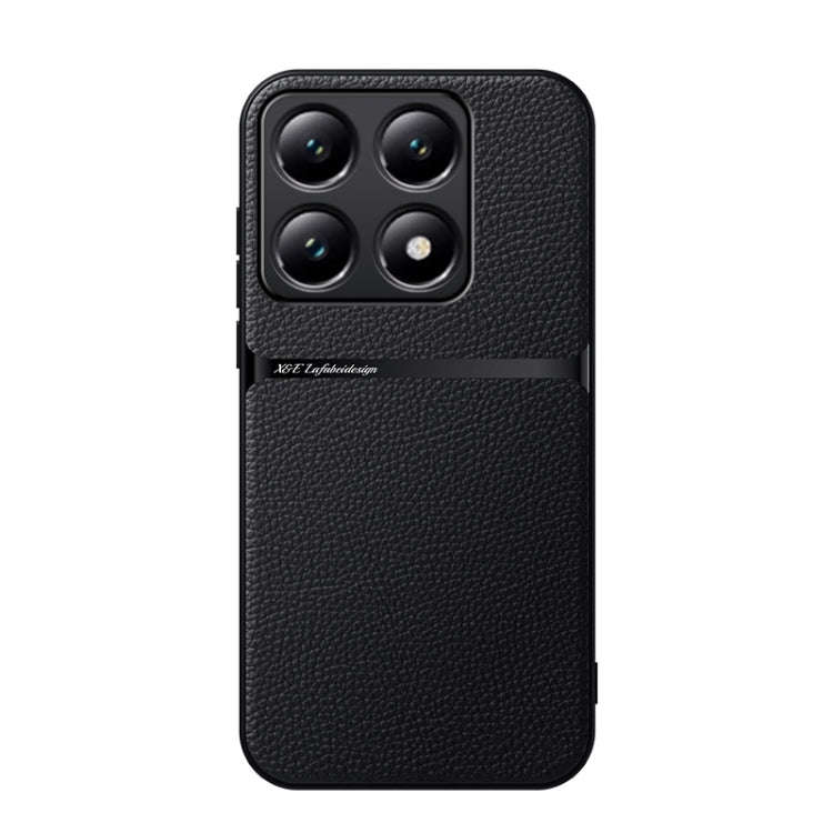 Litchi Leather Magnetic Full Coverage Shockproof Phone Case, For Xiaomi 15, For Xiaomi 14T Pro, F...