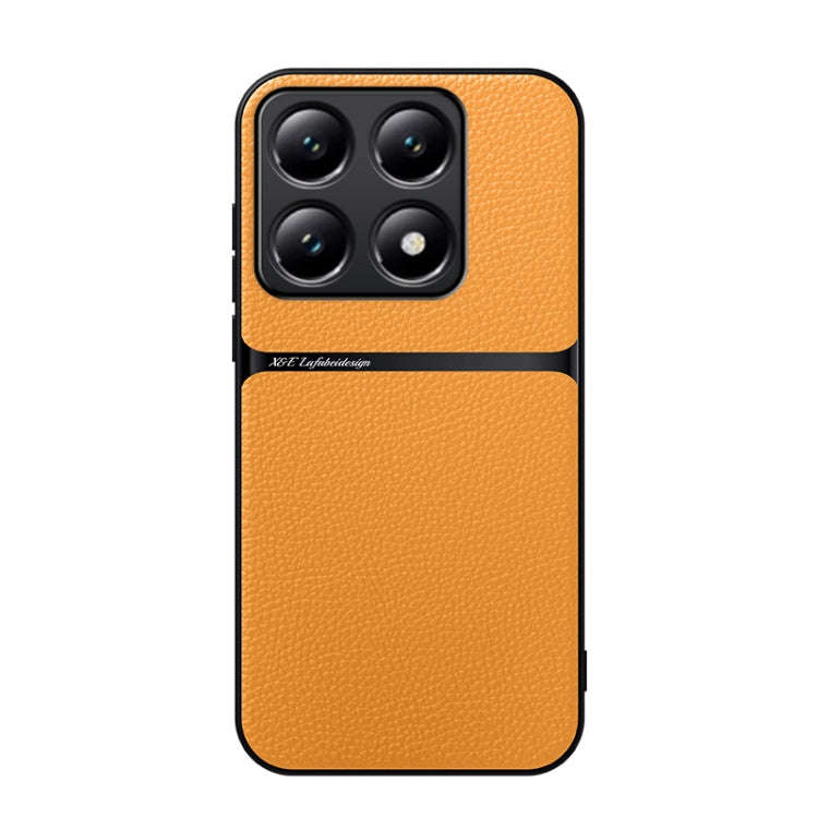 Litchi Leather Magnetic Full Coverage Shockproof Phone Case, For Xiaomi 15, For Xiaomi 14T Pro, F...