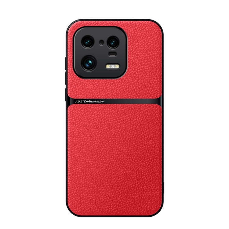 Litchi Leather Magnetic Full Coverage Shockproof Phone Case, For Xiaomi 15, For Xiaomi 14T Pro, F...
