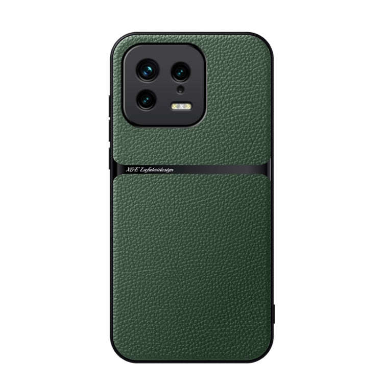 Litchi Leather Magnetic Full Coverage Shockproof Phone Case, For Xiaomi 15, For Xiaomi 14T Pro, F...