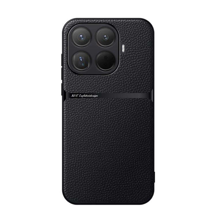 Litchi Leather Magnetic Full Coverage Shockproof Phone Case, For Xiaomi 17 Pro Max, For Xiaomi 17...