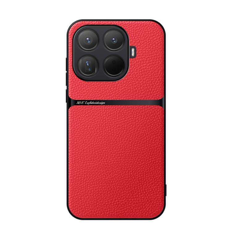 Litchi Leather Magnetic Full Coverage Shockproof Phone Case, For Xiaomi 17 Pro Max, For Xiaomi 17...