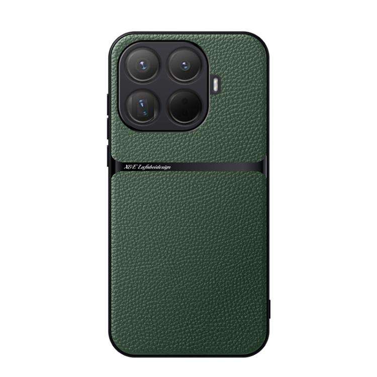 Litchi Leather Magnetic Full Coverage Shockproof Phone Case, For Xiaomi 17 Pro Max, For Xiaomi 17...