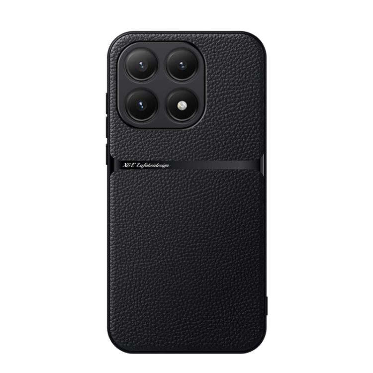Litchi Leather Magnetic Full Coverage Shockproof Phone Case, For Xiaomi 17 Pro Max, For Xiaomi 17...