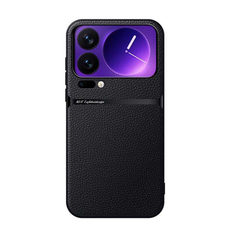 Litchi Leather Magnetic Full Coverage Shockproof Phone Case, For Xiaomi 17 Pro Max, For Xiaomi 17...