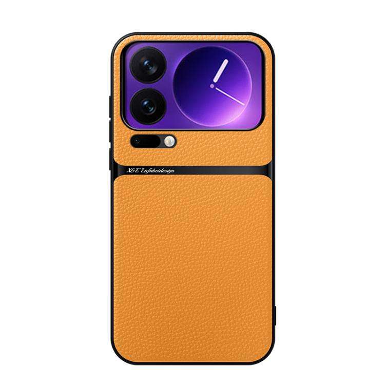 Litchi Leather Magnetic Full Coverage Shockproof Phone Case, For Xiaomi 17 Pro Max, For Xiaomi 17...