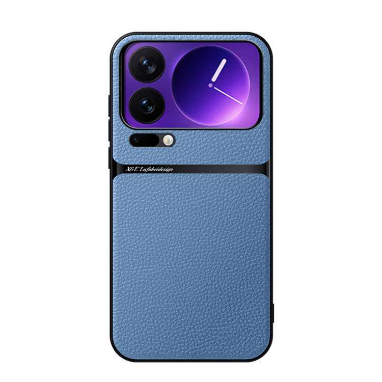 Litchi Leather Magnetic Full Coverage Shockproof Phone Case, For Xiaomi 17 Pro Max, For Xiaomi 17...