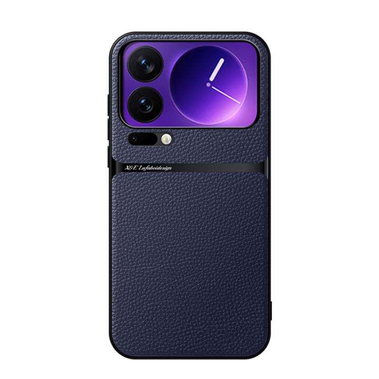 Litchi Leather Magnetic Full Coverage Shockproof Phone Case, For Xiaomi 17 Pro Max, For Xiaomi 17...