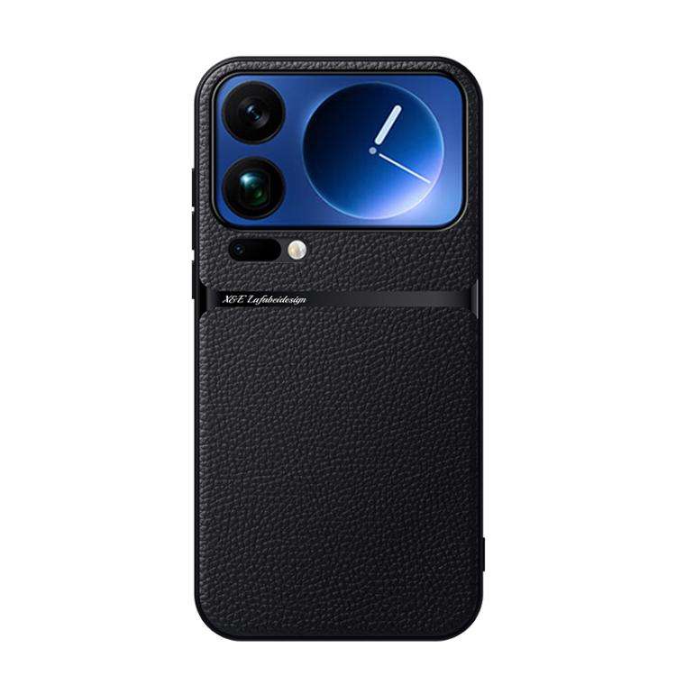 Litchi Leather Magnetic Full Coverage Shockproof Phone Case, For Xiaomi 17 Pro Max, For Xiaomi 17...