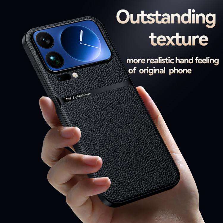 Litchi Leather Magnetic Full Coverage Shockproof Phone Case, For Xiaomi 17 Pro Max, For Xiaomi 17...