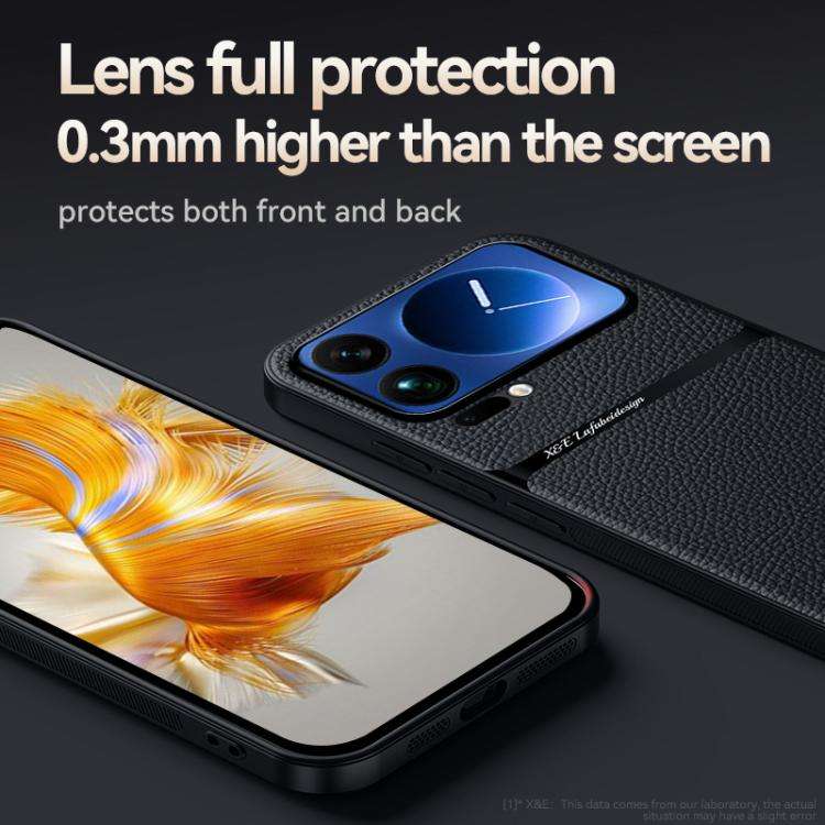 Litchi Leather Magnetic Full Coverage Shockproof Phone Case, For Xiaomi 17 Pro Max, For Xiaomi 17...