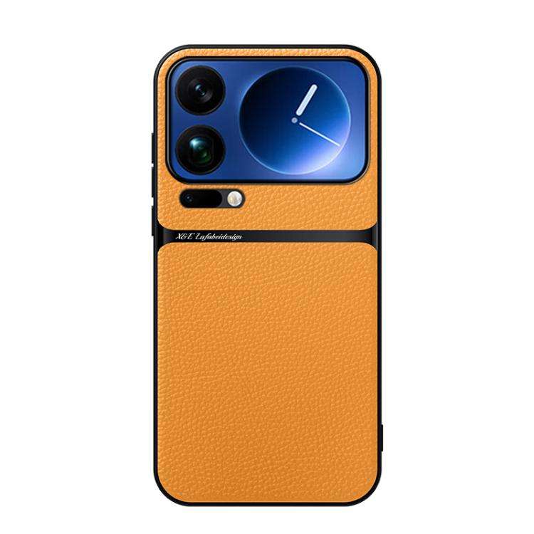 Litchi Leather Magnetic Full Coverage Shockproof Phone Case, For Xiaomi 17 Pro Max, For Xiaomi 17...
