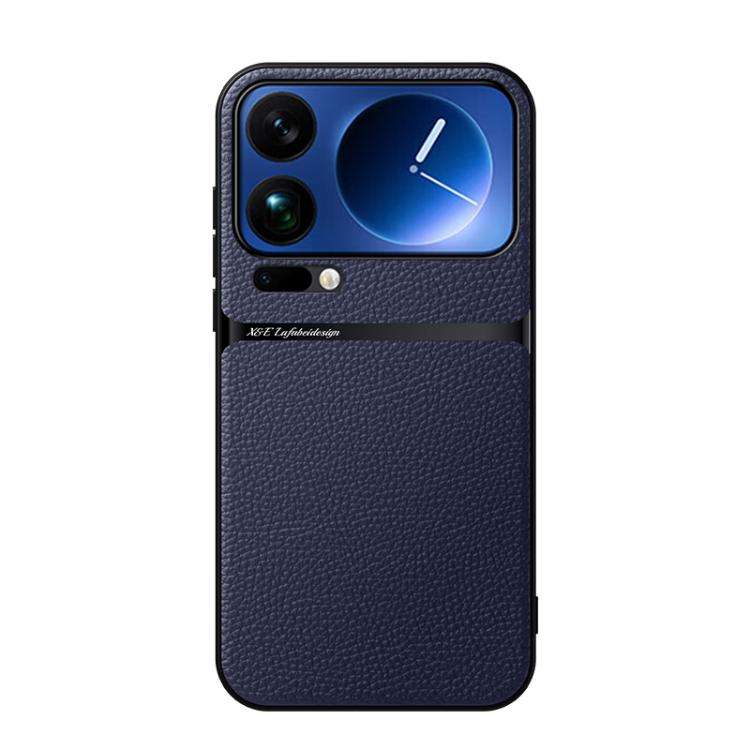 Litchi Leather Magnetic Full Coverage Shockproof Phone Case, For Xiaomi 17 Pro Max, For Xiaomi 17...