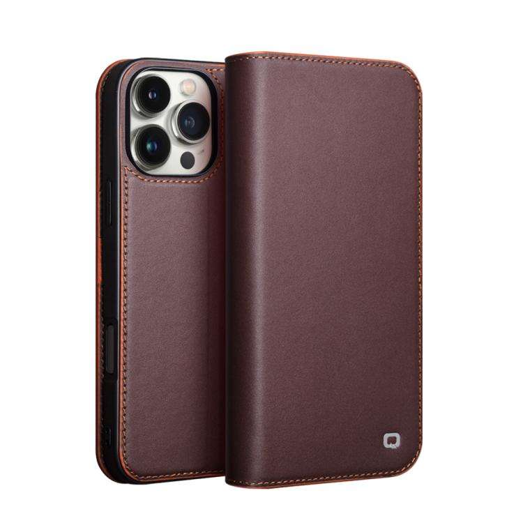 QIALINO Classic Gen2 Genuine Leather Phone Case, For iPhone 16e / 17e, For iPhone 17 Pro Max, For...