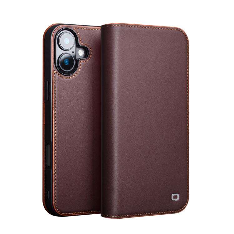 QIALINO Classic Gen2 Genuine Leather Phone Case, For iPhone 16e / 17e, For iPhone 17 Pro Max, For...