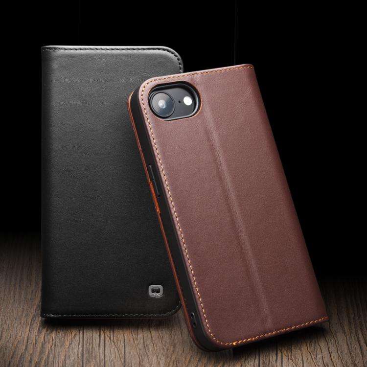 QIALINO Classic Gen2 Genuine Leather Phone Case, For iPhone 16e / 17e, For iPhone 17 Pro Max, For...