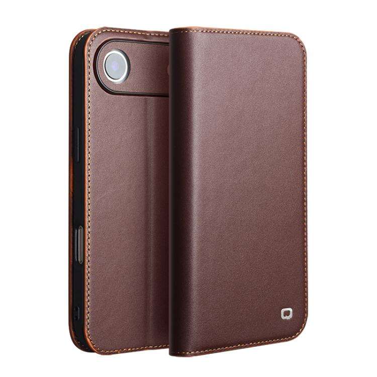 QIALINO Classic Gen2 Genuine Leather Phone Case, For iPhone 16e / 17e, For iPhone 17 Pro Max, For...