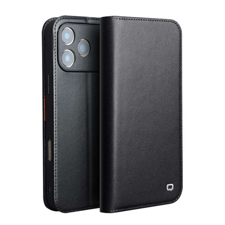 QIALINO Classic Gen2 Genuine Leather Phone Case, For iPhone 16e / 17e, For iPhone 17 Pro Max, For...