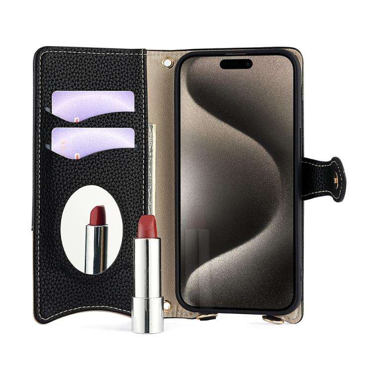 Crossbody Chain Fishtail Litchi Leather Phone Case, For iPhone 14 Pro Max, For iPhone 13 Pro Max,...