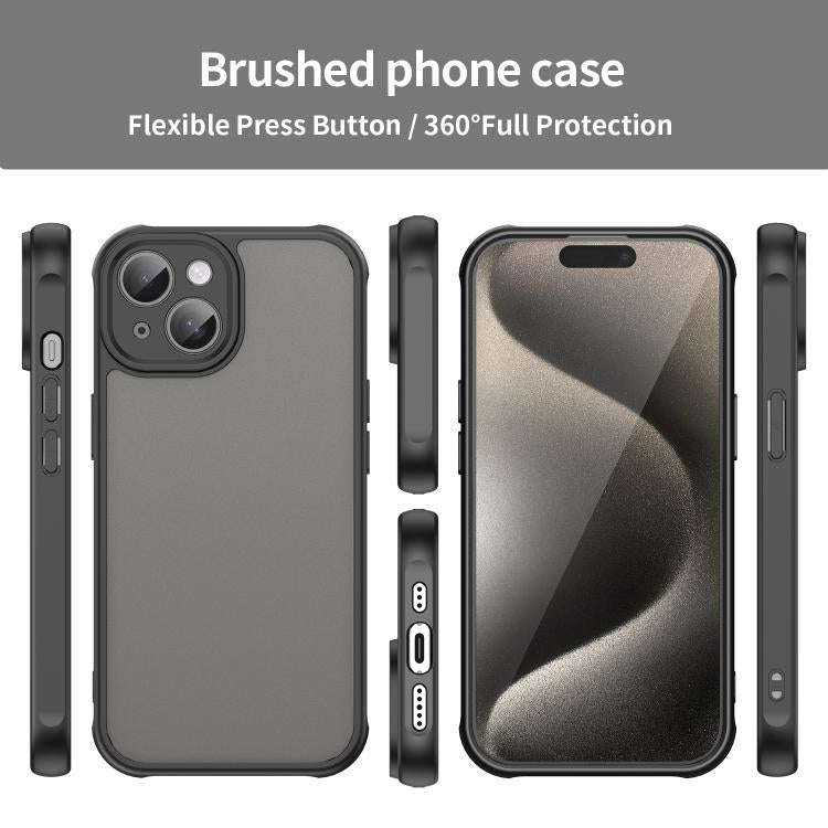 Fan Dun Series TPU Hybrid PC Frosted Phone Case, For iPhone 15 Pro, For iPhone 15 Plus, For iPhon...