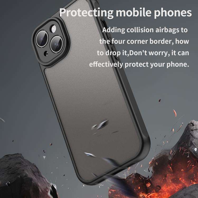 Fan Dun Series TPU Hybrid PC Frosted Phone Case, For iPhone 15 Pro, For iPhone 15 Plus, For iPhon...